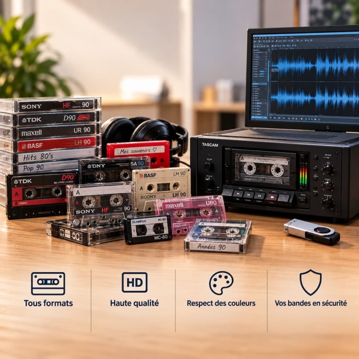 Numériser Cassette Audio | LineaPix