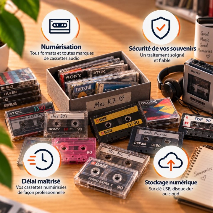 Numériser Cassette Audio | LineaPix