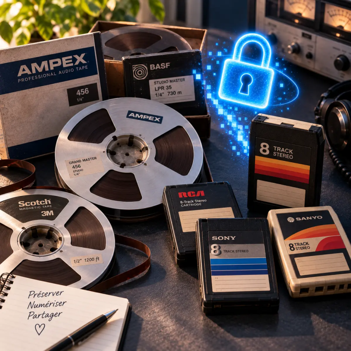 Numériser Bande Audio & Cassette 8 Pistes | LineaPix