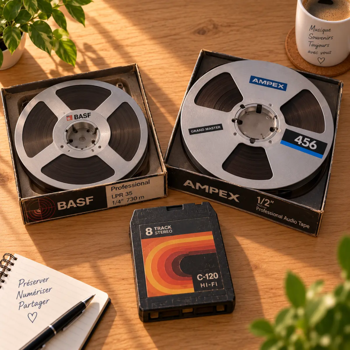 Numériser Bande Audio & Cassette 8 Pistes | LineaPix
