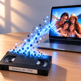 Numérisation de cassette VHS