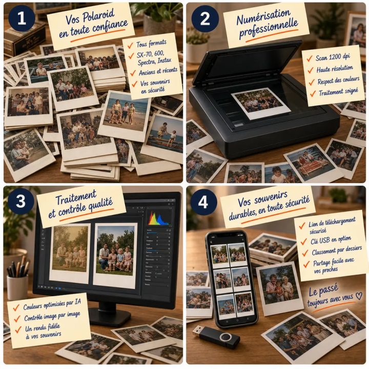 Numérisation Polaroid et Instax | LineaPix