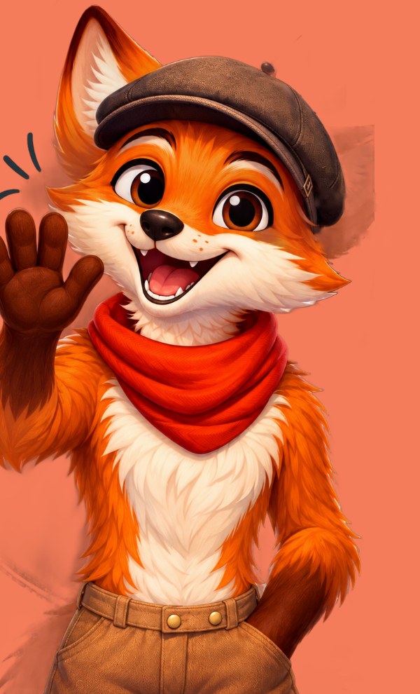 Léon, la mascotte de LineaPix, vous salue