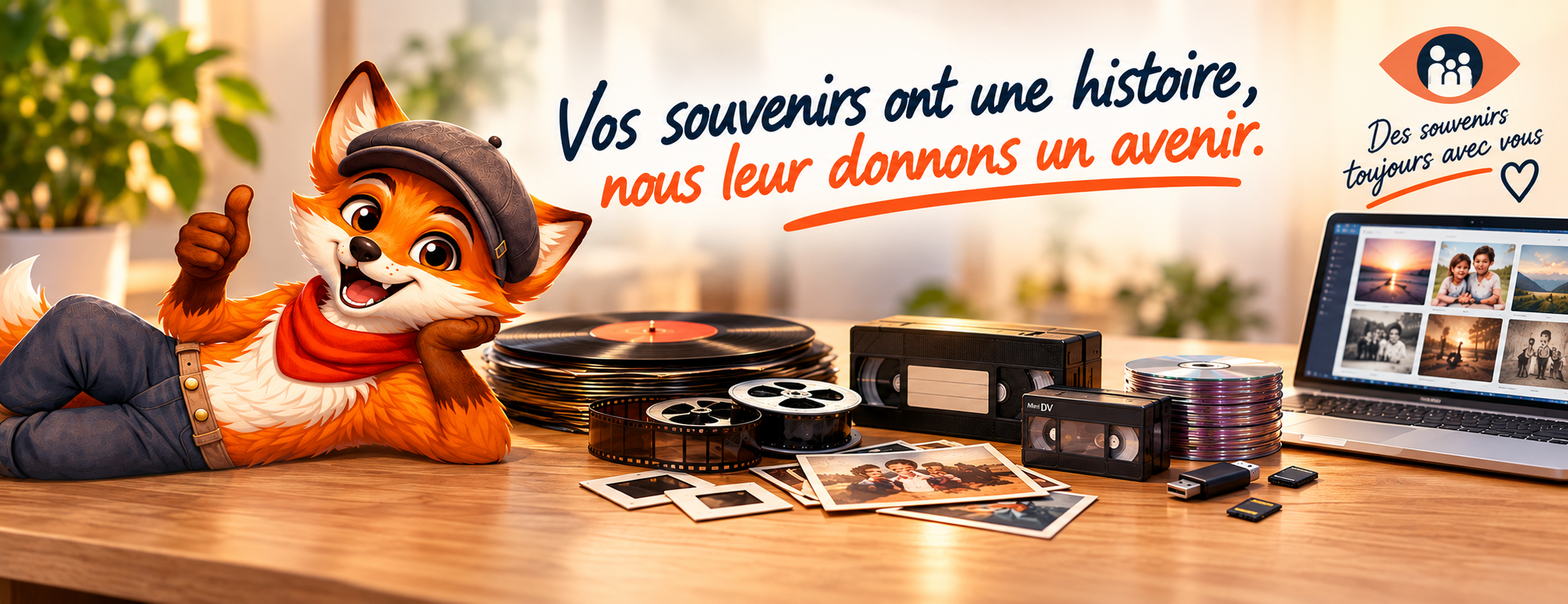 Vos souvenirs ont une histoire, nous leur donnons un avenir